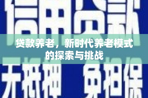 团风贷款养老，新时代养老模式的探索与挑战