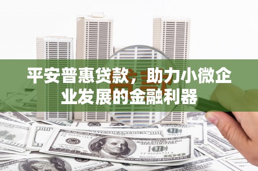 团风平安普惠贷款，助力小微企业发展的金融利器