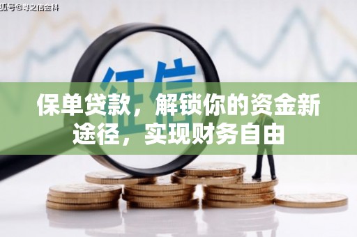 团风保单贷款，解锁你的资金新途径，实现财务自由