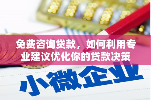 团风免费咨询贷款，如何利用专业建议优化你的贷款决策